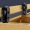 VEVOR Kit de Rieles para Puertas Corredizas Plegables de Granero, con Montaje Superior, Deslizamiento Suave, Fácil Instalar, para Dos Puertas de Armario, Despensa y Lavandería, 1320 x 40 x 6 mm