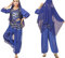 purpleq 5-teiliges Set Bollywood-Tanzkostüme Indisches Bauchtanz-Kostüm-Set für Frauen Chiffon Orientale Bauchtanz-Kostüm-Set,A13,XXL