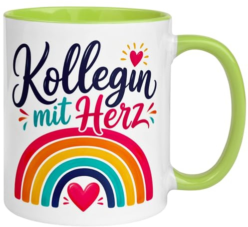 Kollegin mit Herz - Danke für alles Tasse | Geschenk beste Kollegin | Abschiedsgeschenk Arbeitskollegin | Dankeschön Lieblingskollegin