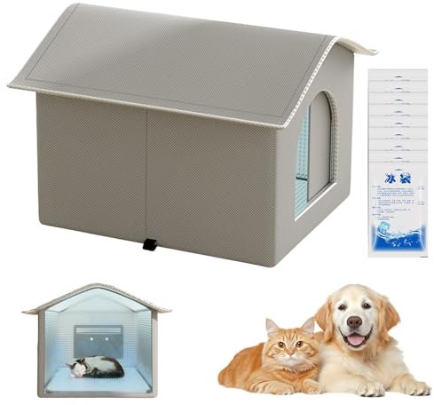 Kühlhaus für Katzen | Transportable Hundehütte isoliert | Möbelbetten für Welpen Katzen Jugendliche Menschen Haus Reise warme Urlaub Winter Innen Außen