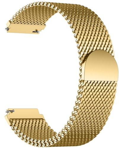 Oielai 22mm 20mm 18mm Metallband für Samsung Garmin Armband, Magnetband für Galaxy Watch 7 6 5 4 FE 4 Classic 5 Pro, Ersatzband für Garmin Venu 3 2 3S 2S Vivoactive 6 5 4 3