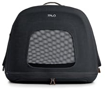 Tavo Crispin Klein Transportbox Katze, Latch‑System, Für Hunde & Katzen | Aufprallgeprüfte Transportbox mit atmungsaktivem Mesh, 2 Matratzenauflagen, für Hunde oder Katzen bis 22,7 kg