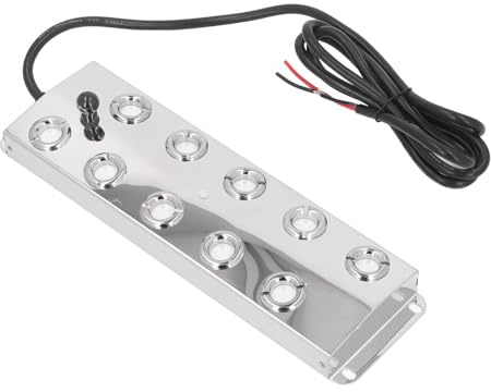 Bewinner Brumisateur à Ultrasons à 10 Têtes, Brumisateur d'étang DC45-48 V avec Câble de 1,5 M, Machine à Brouillard en Acier Inoxydable étanche IP67 pour étang, Fontaine, Humidificateur, Paysage