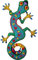 Green Gecko Lizard Embroidered Iron/Sew On Patch Clothes Top Dress Skirt Badge