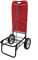 Carrello spiaggia mare campeggio pieghevole + 1 elastico (ROSSO)
