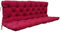 Chicreat Bankkissen mit Rückenteil 150 x 98 x 8 cm, Rot