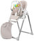 Engel & Storch Baby Hochstuhl TANELI Kinderhochstuhl Babystuhl mitwachsender Hochstuhl Verstellbar und Klappbar, Abnehmbares BPA-freies Tablett und inklusive Spielebogen - in der Farbe Grau