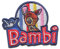Disney © Bambi Tier Kinder - Aufnäher, Bügelbild, Aufbügler, Applikationen, Patches, Flicken, Zum Aufbügeln, Größe: 5,9 x 5 cm