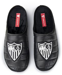 MARPEN SLIPPERS, Zapatillas de Casa de Invierno Oficiales del Sevilla FC de Fútbol Acolchadas para Hombre o Mujer