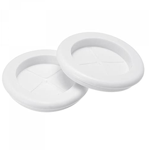 sourcing map Rubber Grommet Mount Size 32 x 40mm Round Single-Sided for Wire Protection, Pack of 6