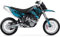 ARider Dekor (Aufkleber) passend für KTM LC4 640 2005-2007 | Smiley Edition (Blau)