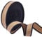 nbeads 10 Yards (9.14 m)/Rolle Schwarz Braune Gestreiftes Band, 32 mm Polyester Flaches Breites Stoffband Bekleidungszubehör Gurtband Für Wohnkultur Geschenke Nähen Heimwerken