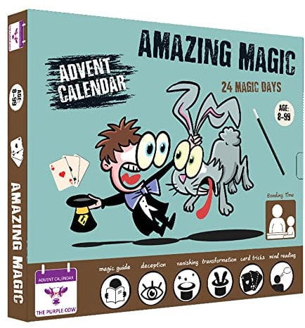 Adventskalender 2025 Amazing Magic 24 Easy to Learn Magic Tricks Comes with a Step-by-Step Picture Guide + Video Guide. for Kids Aged 8+ The Perfect Magician Starter Kit