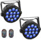 2PCS Par LED RGBW, HOLDLAMP 84W RGBW Lumière de Scène avec Télécommande et Activation Sonore, DMX 4 / 8CH Éclairage de scène pour Festivals,Jardin, Fête, Bars, DJ, Concerts