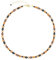 Feliss Handmade: Ketten aus Perlen, Halskette Damen. Statement Kette 45 cm lang. Choker Halsband, aesthetic Necklace Schmuck. Beads Perlenkette für Frauen in bunt mit Keramikperlen (Caramel Chocolate)