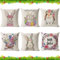 Qunkun Ostern Kissenbezug, 6 Stück Osterhase Kissenhülle, Hase Kissenbezug Ostern, Dekorative Kissenbezüge, Dekorative Ostern, Hasen Kissenbezug für Ostern Haus Dekoration Party
