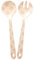 Rice - Melamine Salad Spoon & Fork Pink Dots Print