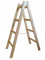 Malerleiter Holz Doppelstufenleiter Stehleiter Holzleiter Leiter 4 Sprossen 2x4