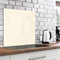 murando Glass Splashback for Kitchen 60x60 cm / 24x24 Backsplash Cooker Protector Tempered Glass Decorative Wall Art Panel Heat Resistant Graphic Beige f-A-10143-aq-a