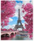 Diamantmalerei Eifelturm Diamond Painting Paris 5d-Diamant-GemäLde Zum Selbermachen Diamond Painting Viereckige Steine Kristall Strass Stickerei, Bilder, Kunsthandwerk FüR Wanddekoration (30 X 40 Cm)
