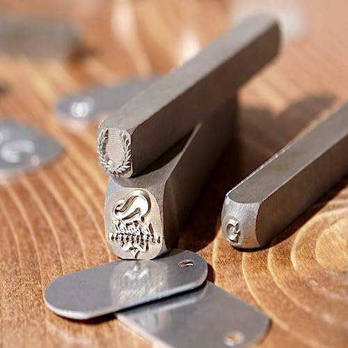 Kundenspezifische Metallstempel - Werkzeug für Schmuckherstellung, Ohrring-Erkenntnisse, Design-Set - Stempel auf Metall