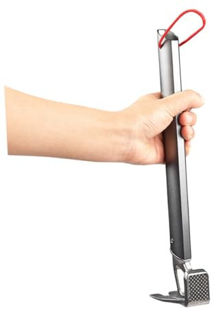Yardwe leichtes Zelt Hammer für Zeltheringe Nagelentfernungshammer für Camping Outdoor-Zelt Zelte Nagelhakenhammer ziehen Bergsteigerhammer Mehrzweck Niet Nagelzieher Griff aus Aluminium