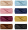 DRESHOW 8 Stück Damen Stirnband Kopfband Haarband Turban Elastische Stirnband Haarbänder Haarschmuck für Mädchen
