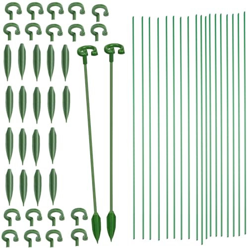 Piquets de Soutien pour Plantes,20 Pièces Tuteur Plante Interieur Piquets,Tuteur Plante de 27 cm,Tuteurs Tomates Jardin,Supports pour Plantes Grimpantes,pour Les Plantes Fleurs Légumes