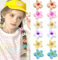 SJUNJIE 12 Piezas Pinza Flor Pelo Elegante Retro Flower Hair Clip Antideslizante Pinzas Hawaianas para Garras de Flores Pequeño Adecuado para Viajes al Aire Libre y Vacaciones en la Playa