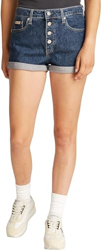 Calvin Klein Damen Shorts mit 5 Taschen 90s Denim Short J20j225512
