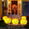 Halloween Deko Outdoor Aufblasbare Kürbisballons Jack O'Laterne mit LED-Licht,Halloween Dekoration Kürbis Lichter Luftballons,Partyballons für Innen Außenbereich Rasen Garten Deko (20pcs mit LED)