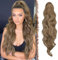 FESHFEN Pferdeschwanz Haarteil Haarverlängerung mit Kordelzug Pferdeschwanz Verlängerung Synthetik Wellig Locken Haarteil Ponytail Extension für Frauen 60cm, Karamellbraun Gemischt Aschblond