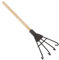 Abaodam Mini Rake Toy Small Sand Rake Miniature Rake Decor Mini Gardening Rake Mini Garden Rake Too Rake Planting Tools Hand Rake Small Zen Style Rakes Decorative Garden Rake Iron Black