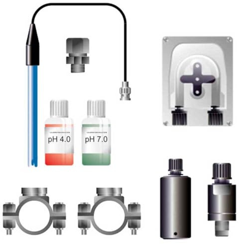 Kit de contrôle du pH 76778 - Kit de Mesure du pH de la Piscine - Améliore la qualité de l'eau de la Piscine - Comprend Une Pompe de Dosage - Astralpool