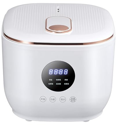 Kompakt Reiskochet 3L, Multifunctional Reiskocher 5 Kochmodi, 24h Timer & 8h Warmhaltefunktion, Antihaft Keramik Beschichtung, 3L Mini Rice Cooker (EU)