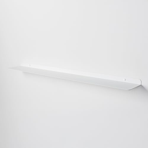 Steelnovo | Zeno, Wandregal aus lackiertem Metall, Wandregal, Aufbewahrungsregal, 100 x 3 x 15 cm, Farbe Weiß, minimalistisches und modernes Design, Wandregal, hergestellt in Italien