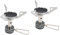 VANZACK 2 Piezas Cocina Portátil de Gas Cabezal de Miniatura Hornillo Ligero y Camping y Senderismo de Transportar y Almacenar