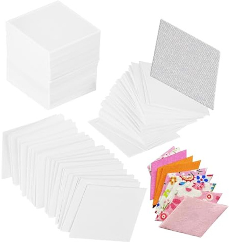 MUELODSIC 300 Stück Patchwork Schablonen Papier Für Quilten Rautenförmige Quiltvorlagen Paper Piecing Papier Vorlagen Zum Nähen Und Basteln Für Anfänger