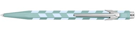 CARAN D’ACHE 849 Mosaic Kugelschreiber Wassergrün, Aluminium Sechskant, Sonderedition, Swiss Made
