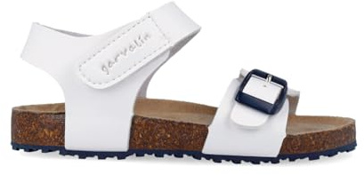 Garvalín Bio Basic-Sandalen für Kinder, Weiß, Weiß C050, 20 EU