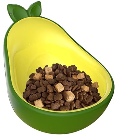 Para Perros Cuenco Bebedero Aguacate Abrelatas Integrado | Cuenco de Comida para Gatos Para Gatitos Y Perritos, Plato Y Bebedero Para Agua Y Comida, En Suelo De Casa Y Jaula Para