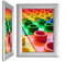 VISCOM® Aluminium-Klapprahmen DIN A4, 246 x 333 mm, 25 mm Profil, Silber