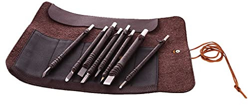 MagiDeal - Set di 8 forbici in pietra e legno, scultura, strumento professionale Artistico