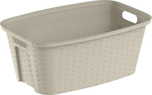 M Home Romy Simil Wäschekorb, rechteckig, 35 l, Mehrfarbig, je