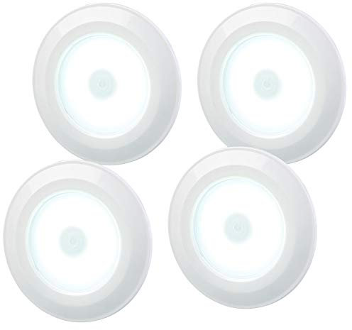 Lunartec LED Spots zum Kleben: 4er-Erweiterungs-Set für COB-LED-Unterbauleuchten UBL-16.w (Unterbauleuchte zum Kleben, Spots mit Batterie, Fernbedienungen)