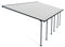 Canopia by Palram Terrassenüberdachung Alu Feria 4X8.50 Polycarbonat Hohlkammerplatten Pergola 850 x 385 cm Grau zur Überdachung ihrer Terrasse