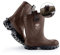 Riglite X Winterstiefel für Herren und Damen gefüttert und wasserdicht mit Stahlkappe und Stahlsohle, rutschfest, leichte Arbeitsstiefel für Landwirtschaft und Industrie, braun, EU 43