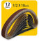 13 x 457 mm Schleifbänder Schleifband Set je 4 x Korn 80/120/150 für Bandschleifer Schleifmaschine, Zum Schleifen, Feilen, Schärfen und Entrosten - 12 Stück