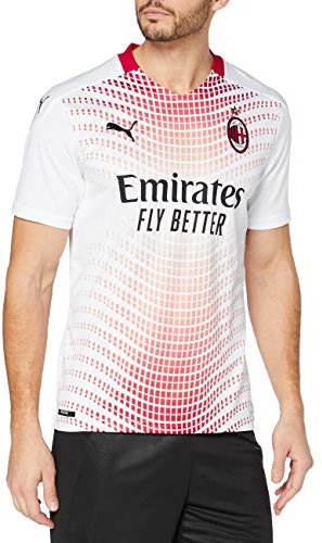 PUMA Herren AC Milan 2020/2021 Replica Auswärtstrikot, White-Tango Red, L