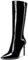 Castamere Moda Stivali Alti Ginocchio Cerniera Donna Tacco a Spillo 10CM Alto Tacco Nero Grinza Scarpe EU 37